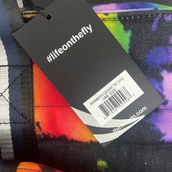 Think Royln Pride Wingman Tie-Dye Denim Quilted Tote - Picture 9 of 14